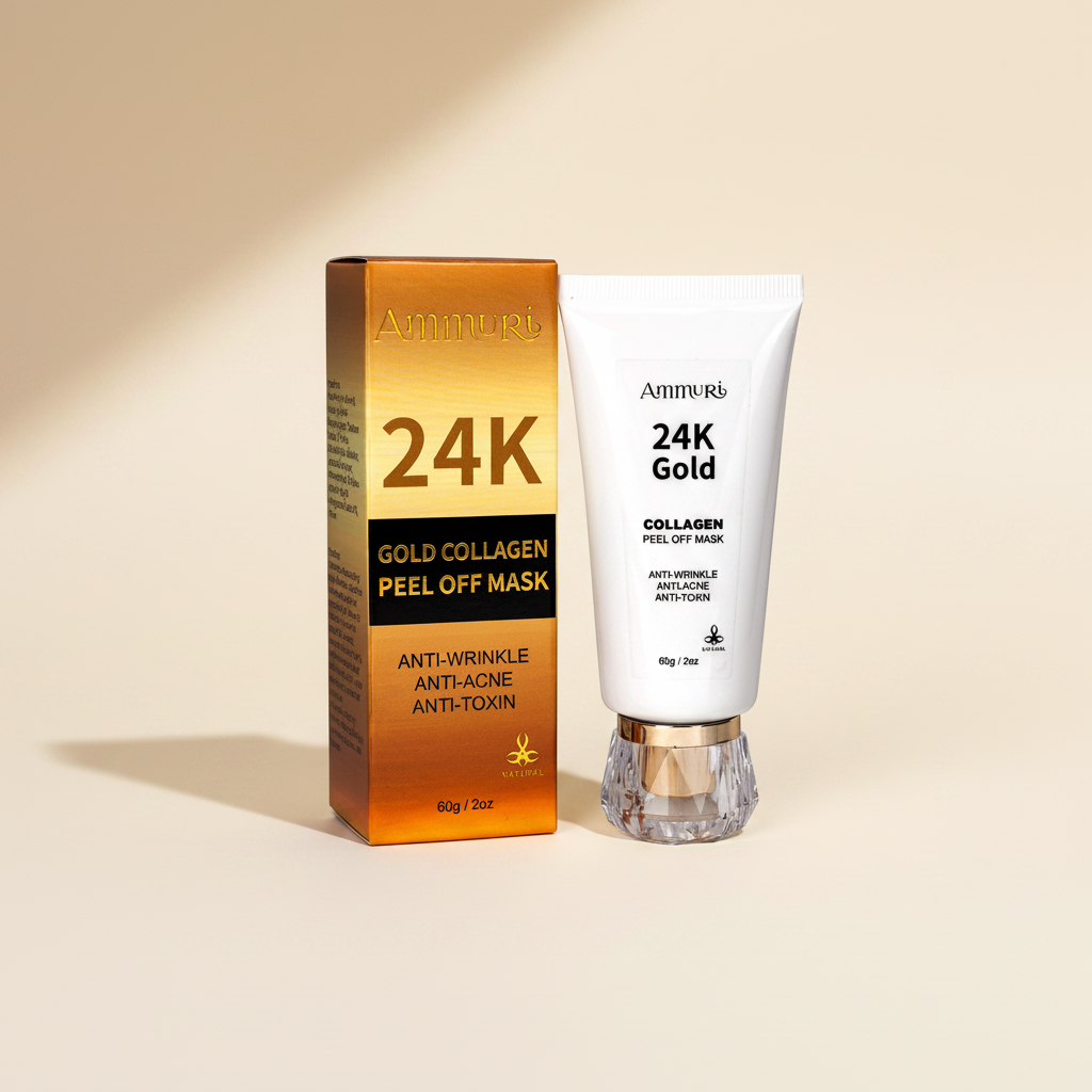 24K Gold Peel-Off Face Mask for Radiance & Deep Cleansing | Ammuri