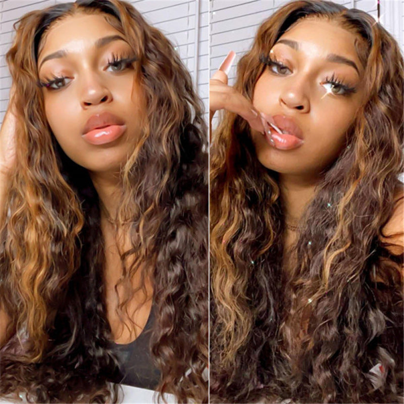 American Style Long Curly Wig-2