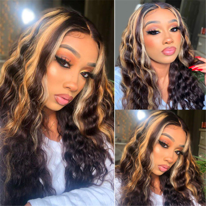 American Style Long Curly Wig-4