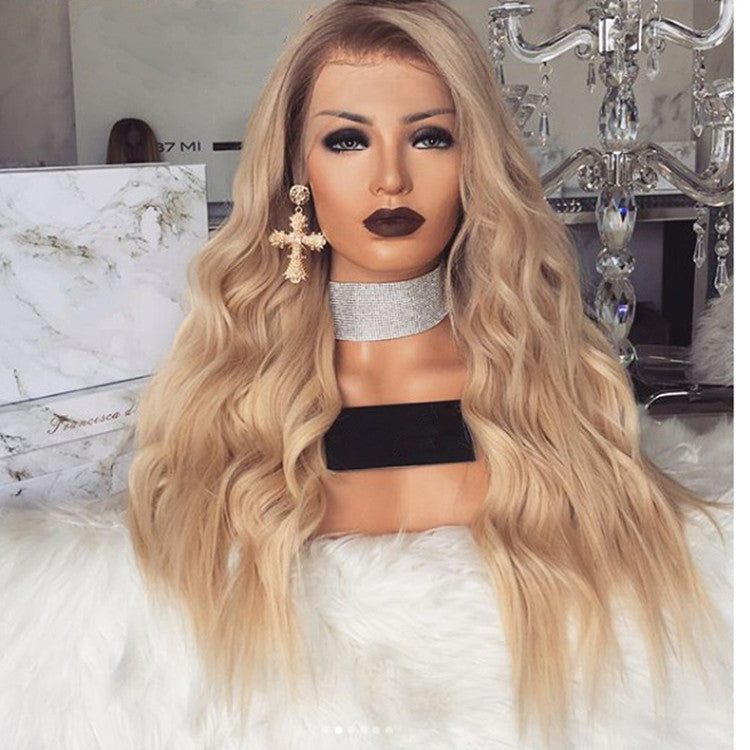 American Style Mid-length Curly Wig-1