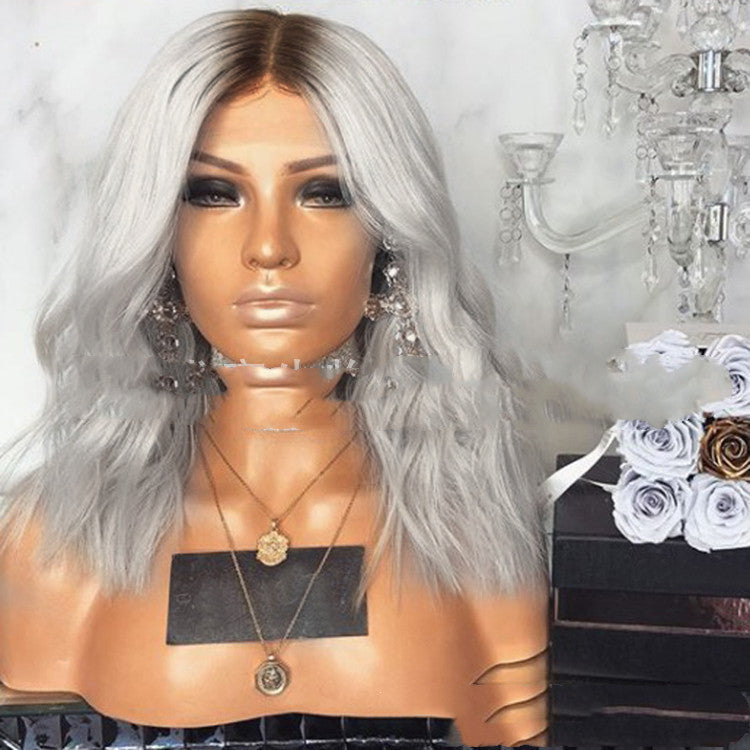 European and American Long Curly Wig-1