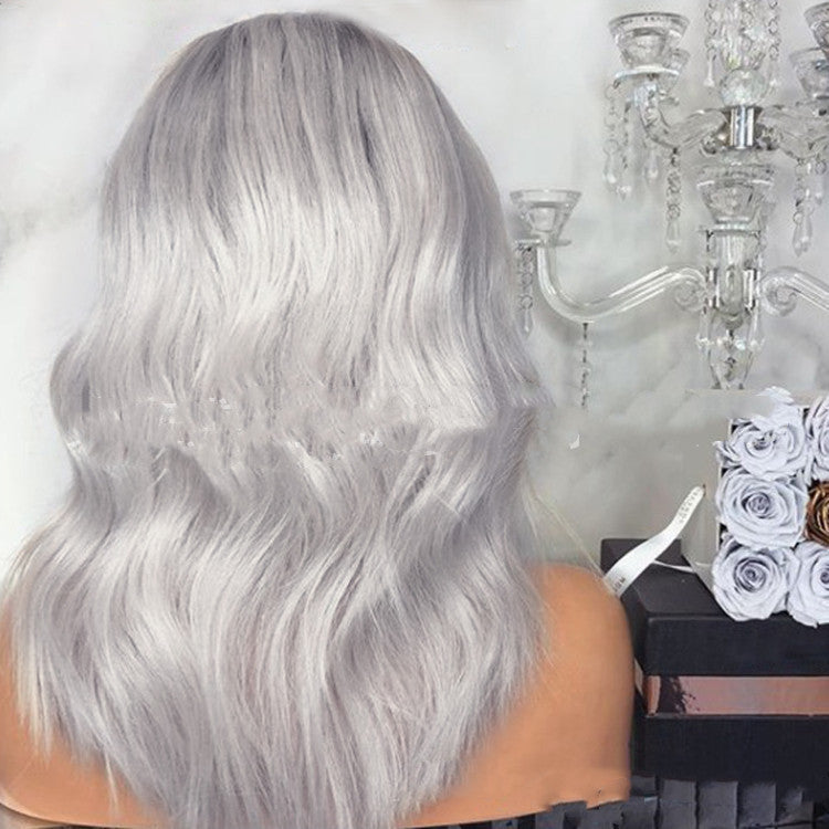 European and American Long Curly Wig-4