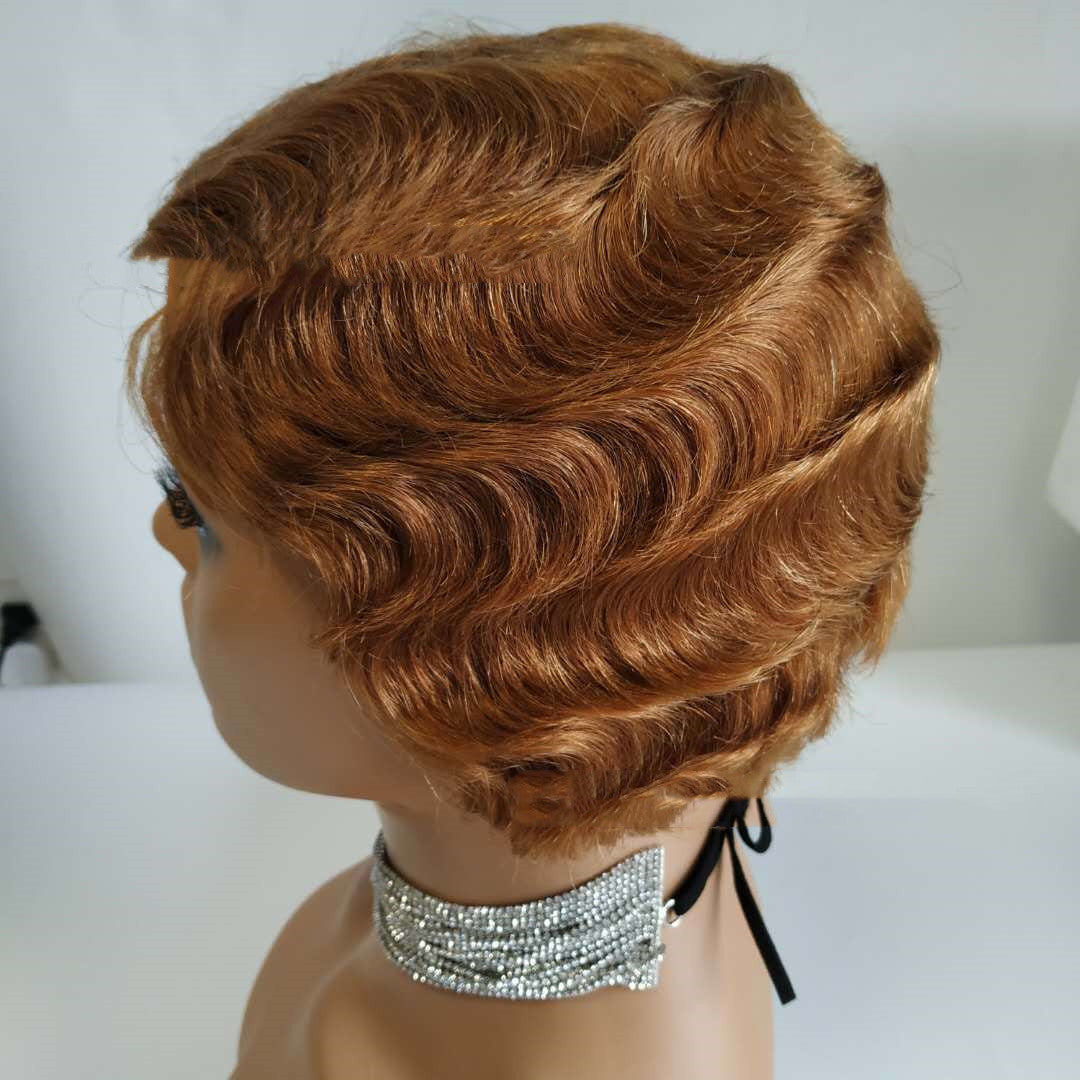 Retro Style Short Hair Wig-1