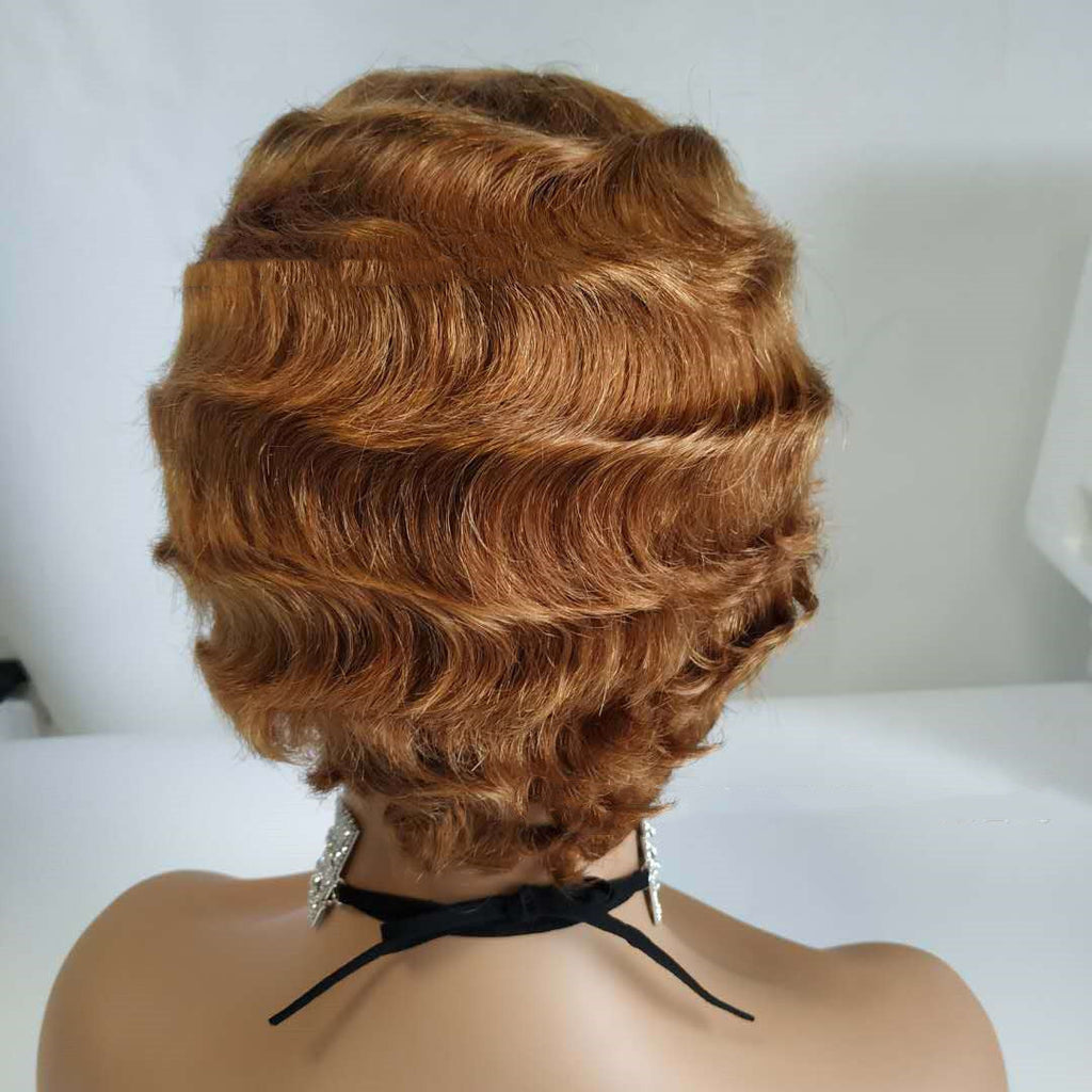 Retro Style Short Hair Wig-2