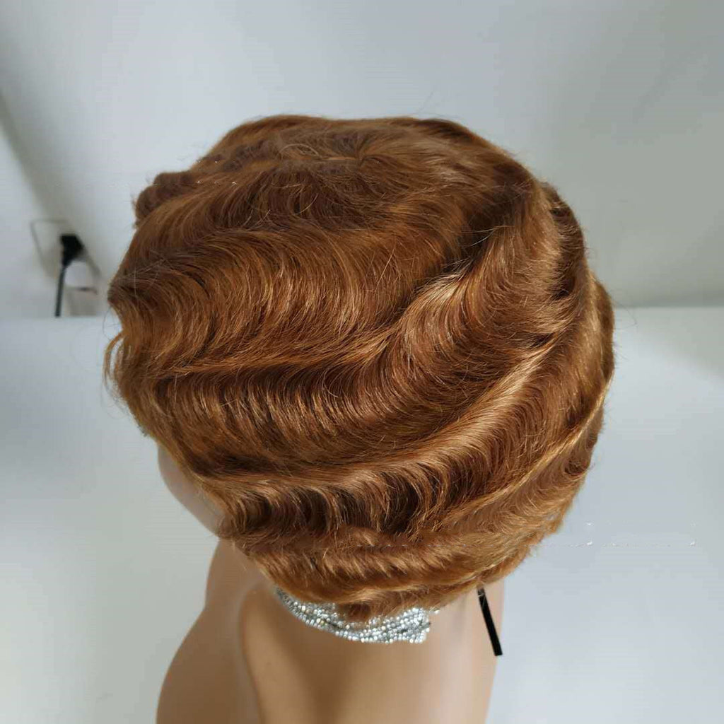Retro Style Short Hair Wig-3