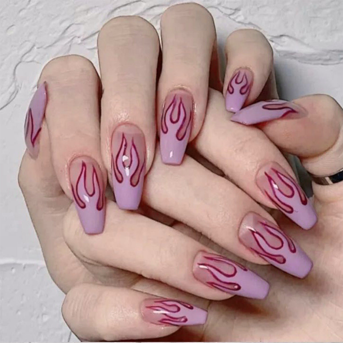 Wearing Nails Finished  False Nails-0