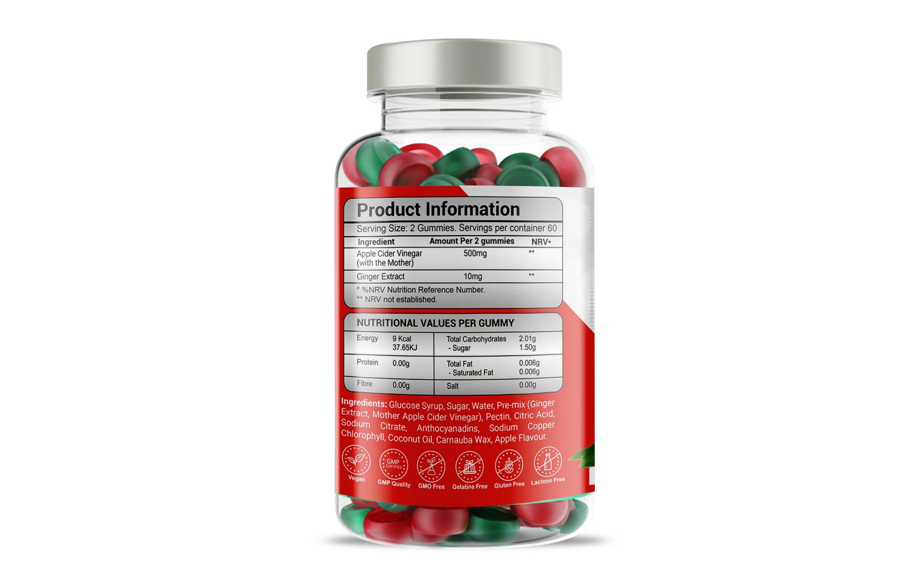 Apple Cider Vinegar & Ginger Plus Gummies